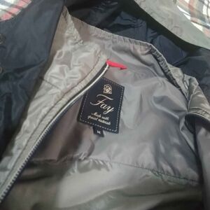 Fay Men's Dark Gray Raincoat